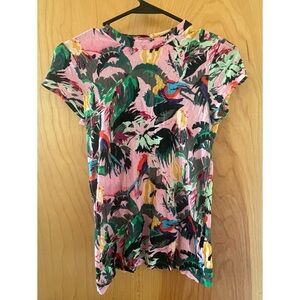 & Other Stories Pink and Green Graphic Tee